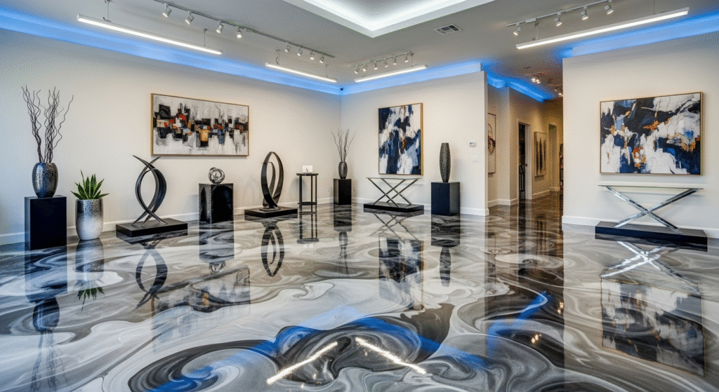 image 4 Transforming Spaces with Durable and Stunning Epoxy Flooring Solutions