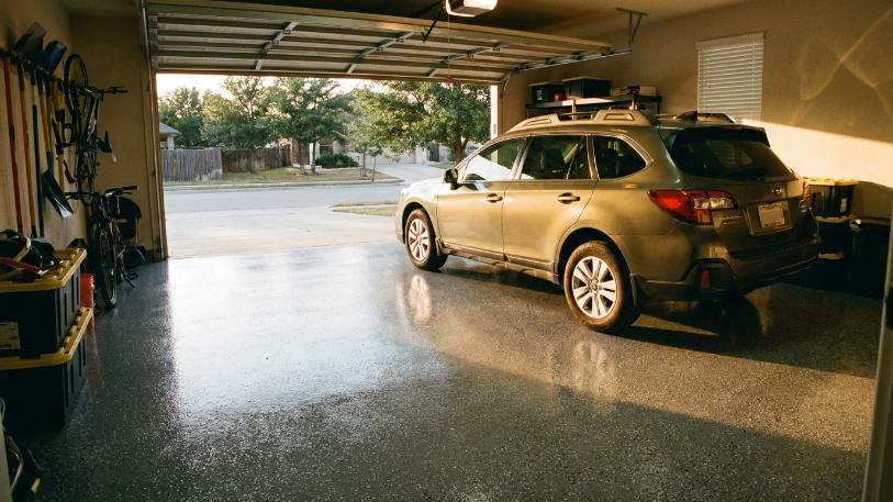 epoxy flooring Frisco Plano TX guide – completed residential garage floor in Frisco TX