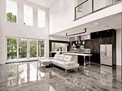 Living Areas Transforming Spaces with Durable and Stunning Epoxy Flooring Solutions