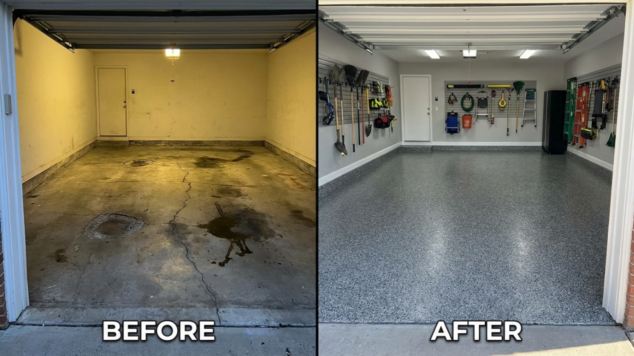 Epoxy Garage Floor Coating: Costs, Types & Benefits