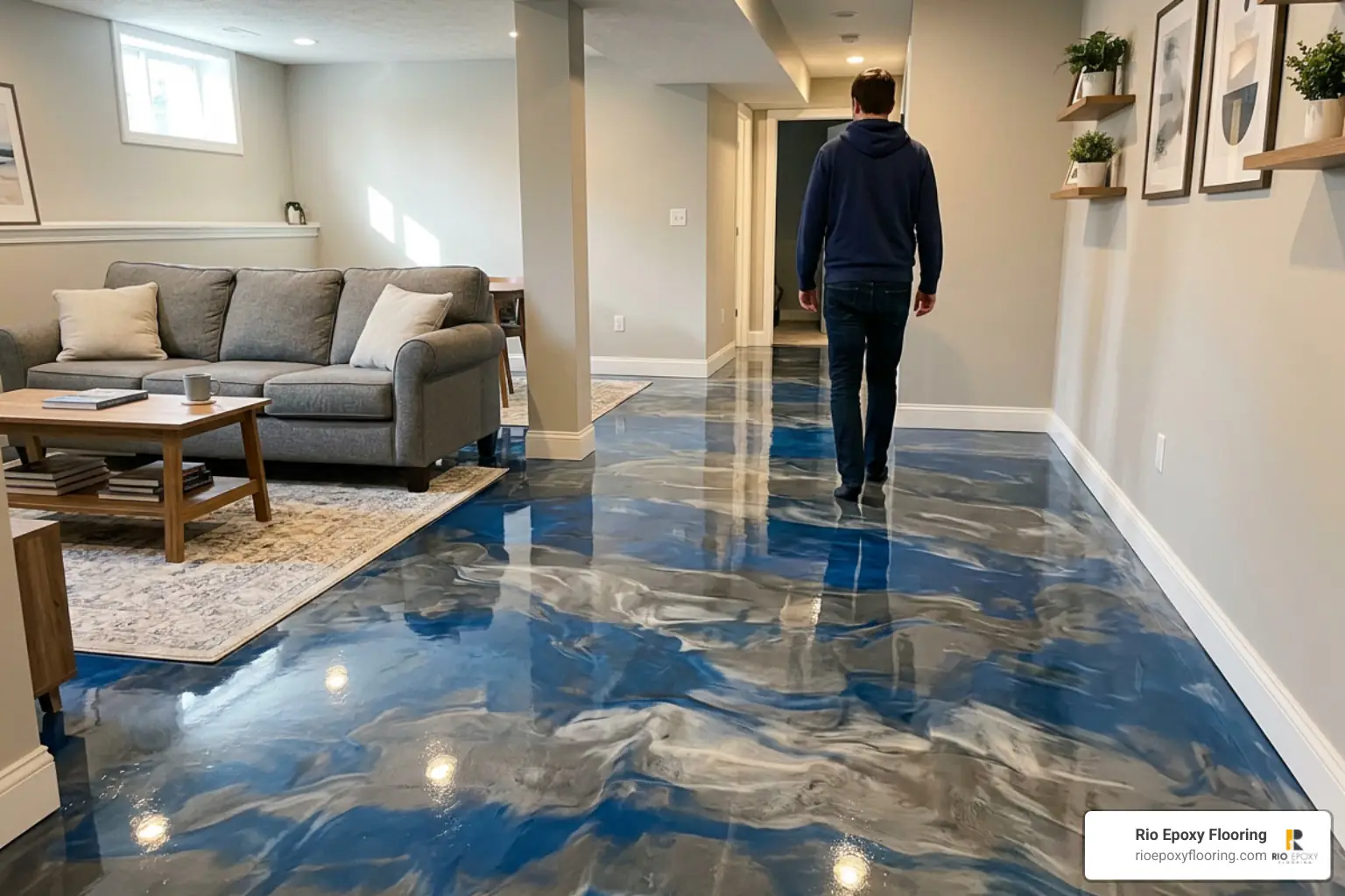 epoxy basement floor colors